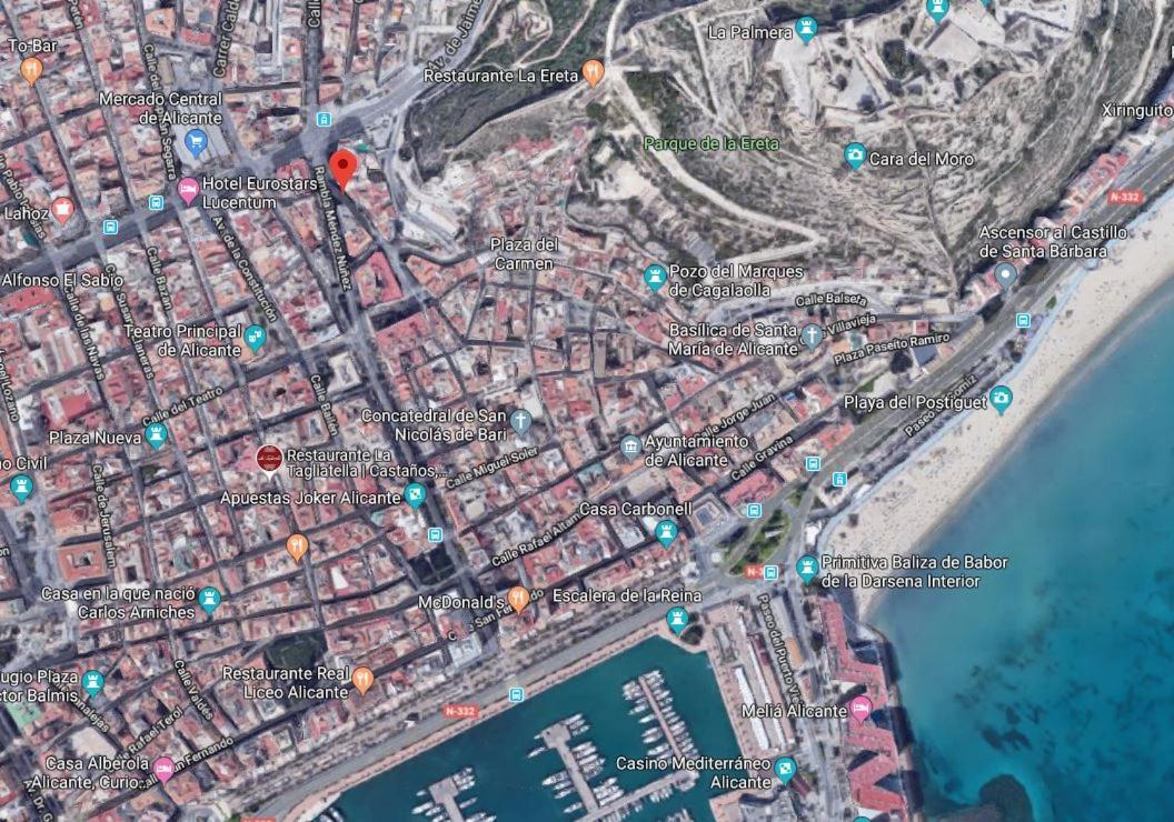 Apartamento Grande-Centro Barrio Playa Alicante Buitenkant foto
